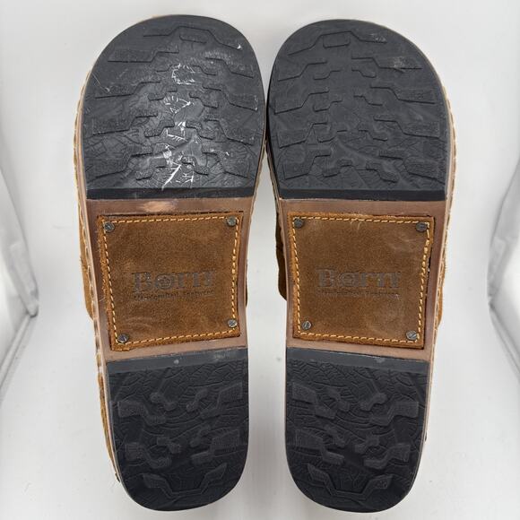 Born Shoes Womens 9 Bailie Clogs Brown Leather Slip On Round Toe BR0016278 NWOB - Picture 10 of 16